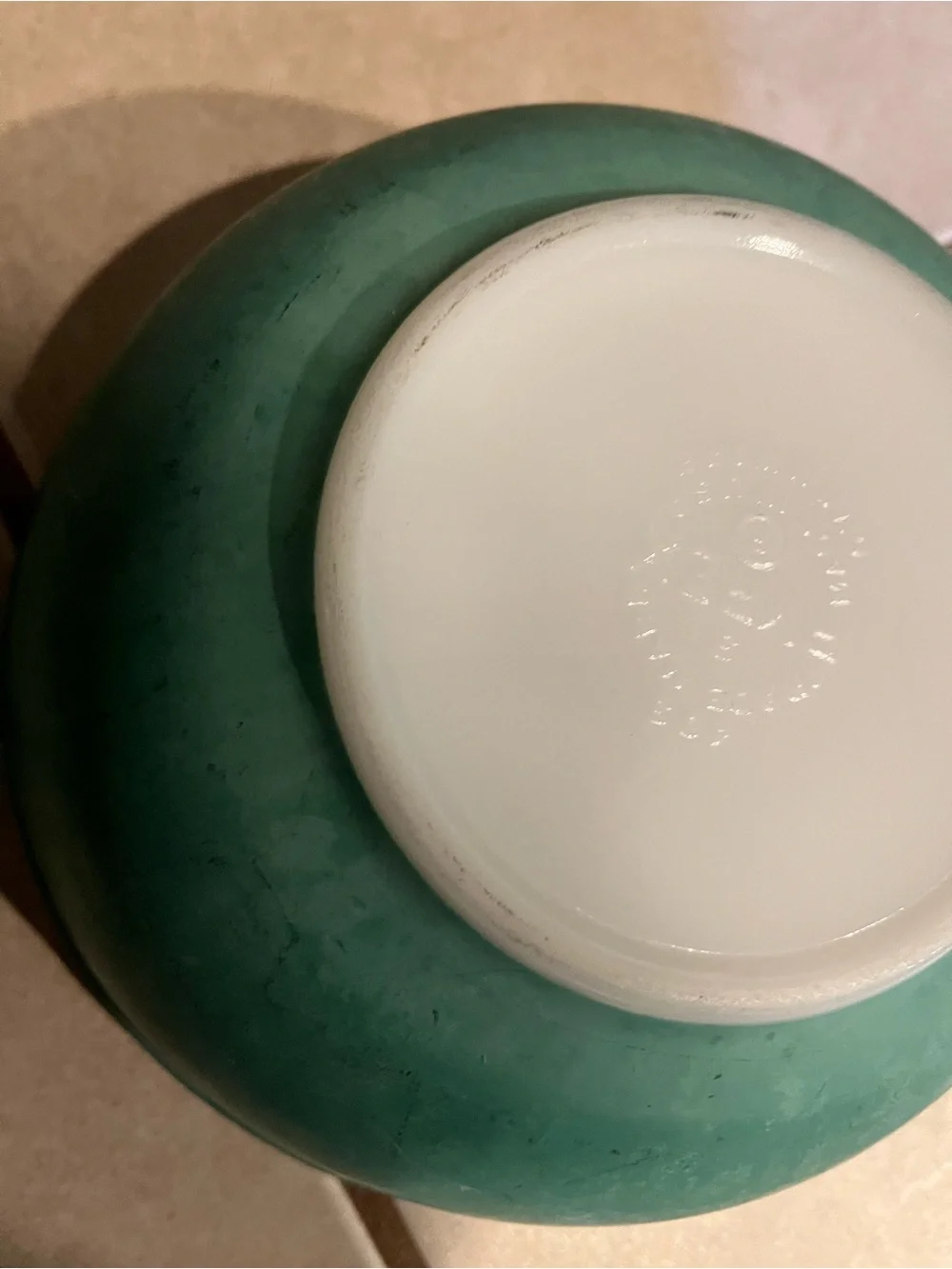 N/A green pyrex